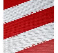 3M marquage de signalisation automobile 823i, rouge/blanc, sens horaire, 141 mm x 45,7 m x1 morceau