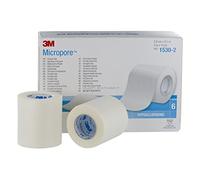 3M Micropore Lot de 6 rouleaux de ruban adhésif médical 5 cm x 9,1 m