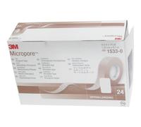3M Micropore Sparadrap Skin Tone Rouleau 1,25cm x 9,14m Pièces 24 (15330)