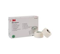 3M Micropore Tape 1530-1, 12 Rolls (Pack of 10) by