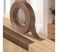 3M Moulure murale décorative, Baguette d'angle, Plinthe & Cornière PVC (Auto-adhésive) - Facile à poser et résistante - Protection des bords pour murs, sols, meubles (Grain de bois marron, 2CM)