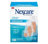 3M Nexcare Waterproof Bandages 100/Pkg-Assorted Sizes