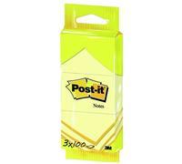 3M Note adhésive 7000080665 38 mm x 51 mm jaune 300 feuille