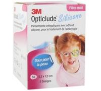 3M Opticlude Silicone 5.3 x 7.0 cm Filles Pansements x 50 - Pansements - Pharmacie en ligne LaSante.net