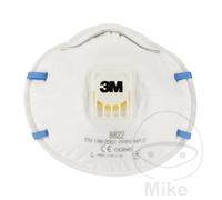 Masque antipoussière 8822 jetable FFP2 avec valve - Lot de 3 - 3M - 8822N3M 00