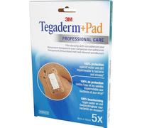 3M + Pad 5 Pansements Film 9cm X 10cm Tegaderm