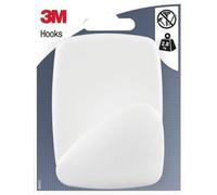 3M - Patère adhésive - 1 tête - Supporte 2,8 kg - Blanc - Lot de 1