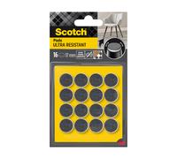 Patin en feutre laine adhésif rond gris Scotch ø17 mm, lot de 16