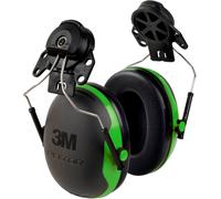 3M PELTOR Casque antibruit, X1P3E fixation au casque, vert, SNR=26 dB avec adaptateur de casque y compris Z3AF M-984 Back Plate Adaptateur de plaque arrière de casque pour Versaflo M-100 M-106 M-107 &