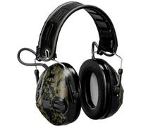 3M PELTOR Casque SportTac, 26 dB, vert/coquilles haute visibilité, serre-tête pliable, MT16H210F-478-GN-945