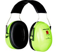 3M Peltor Optime II Casque antibruit, serre-tête Hi-Viz, haute visibilité, SNR = 31 dB, H520AV x1 morceau