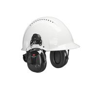 Casque antibruit 3M Peltor ProTac III Slim, noir, version casque, avec technologie d'atténuation active dépendant du niveau pour percevoir les bruits environnants, SNR = 25 dB, noir x1 morceau