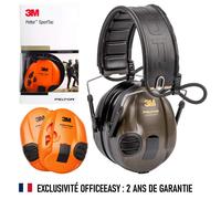 3M Casque anti-bruit 3M™ Peltor™ SportTac™ chasse entrée audio EN 352-1 26 dB Quantité:1