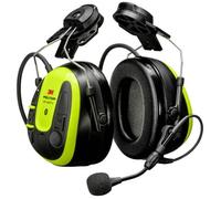Casque 3M Peltor WS ALERT X, 30 dB, technologie Bluetooth monopoint, fixation au casque, compatible avec les applications mobiles, jaune vif, MRX21P3E4WS6 x1 morceau