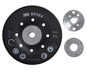 3M Plateau d'appui haute performance, noir, 125 mm, M14, nervuré #09584 x1 morceau