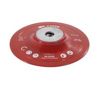 3M plateau pour disques abrasifs Cubitron II - Diamètre 125mm - 1 x plateau de support pour ponceuse et meuleuse en rouge