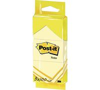 Post-it Bloc-mémos 6810 Notes repositionnables 38 x 51 mm Jaune Lot de 3
