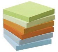 3m Post-It Bloc Repositionnable Recycl¿, 76 X 76 Mm, Pastel