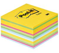 3M Post-it Cube 2030U, 76 mm x 76 mm, bleu clair, ultra jaune, ultra vert, ultra rose, 1 cube à 450 feuilles x12 morceau