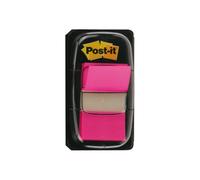 3M Post-it Index 680-21, bandes index avec distributeur, rose, 25,4 mm x 4,32 cm, lot de 50