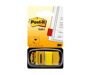3M Post-it Index I680-5, 25,4 x 43,2 mm, jaune, 1 x 50 bandes adhésives en distributeur x36 morceau