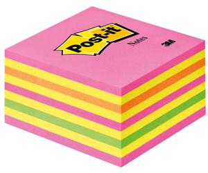 3M Post-it Notes Cube, Différentes couleurs, 76 mm x 76 mm, 450 feuilles/bloc, 1 bloc/paquet, 100% PEFC, SGSCH-PEFC-COC-110078 x12 morceau