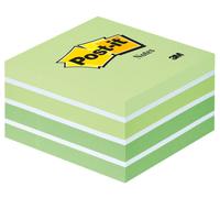 3M Post-it Notes Cube, vert, 76 mm x 76 mm, 450 feuilles/bloc, 1 bloc/paquet, 100% PEFC, SGSCH-PEFC-COC-110078 x12 morceau