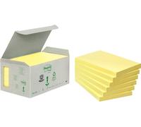 3M Post-it Recycling Notes 6551B, 127 mm x 76 mm, jaune, 6 blocs de 100 feuilles x24 morceau