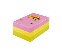 3m - Post It Repositionnable Neon 102x152 Assorti - Lot De 6 Blocs