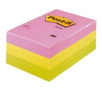 3m - Post It Repositionnable Neon 102x152 Assorti - Lot De 6 Blocs G