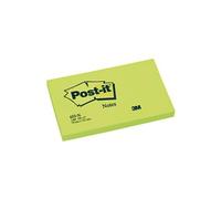 Post-it Bloc-notes repositionnable 76 x 127 mm – 100 feuilles – Vert néon