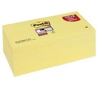 Post-it – Notes Super Sticky – Bloc 76 x 76 mm – 90 feuilles par bloc – Pack 6 – Jaune