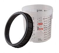3M PPS Godet gradué et Bague de Serrage, Mini (170 ML), 16115