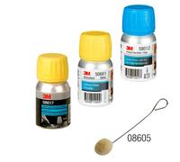 3M Primer, pour bord de verre encapsulé en PU ou PVC, bord de verre pré-apprêté, bord de verre céramique avec couche de PU côté usine ou surface laquée, 30 ml, transparent #50661 x6 morceau