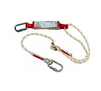 3M PROTECTA Longe antichute Sanchoc, testée sur arête, corde à âme, simple brin, réglable jusqu'à 1,8 m, 1260314 x1 morceau