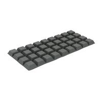 3M Protecteurs autocollants Bumpon [carré effilé]: 0.81 in. largeur x 0.3 in. épaisseur (Gris) / 36-pack