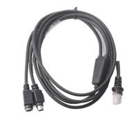 3M PS/2 Câble Wedge pour clavier compatible avec Metrologic | MS7120 MS9540 MS5145 Câble de scanner droit RJ48 vers PS2 KBW