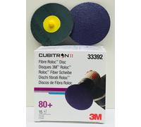 3M Roloc Cubitron II Disc, 80+, 75mm, 33392 15 discs par boite