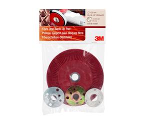 3M rondelle d'appui haute performance, rouge, 125 mm, M14, nervurée, très dure #64861 x1 morceau