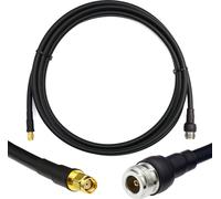 3m RP-SMA mâle vers N femelle câble coaxial - 3 mètres 5D-FB câble d'antenne à faible perte Ø7.5mm câble d'extension (50 ohms) - pour routeur WiFi Antenne Wireless RF WLAN Radio Modem
