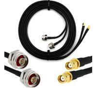 3m RP-SMA mâle vers N mâle (tête hexagonale) Câble coaxial double - HF-240 (équivalent LMR 240) Câble d'extension jumelé Câble d'antenne - pour routeur WiFi Antenne RF sans fil WLAN Radio Modem