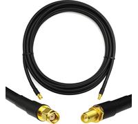 3m RP-SMA mâle vers RP-SMA femelle Câble coaxial - 3 mètres de câble d'antenne 5D-FB à faible perte Ø7.5mm câble d'extension (50 ohms) - pour routeur WiFi Antenne Wireless RF WLAN Radio Modem