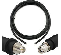 3m RP-SMA mâle vers RP-SMA femelle câble coaxial - 3 mètres de câble d'extension 8D-FB ultra faible perte Ø11.1mm (50 ohms) -pour WiFi / Routeur / Antenne / Wireless / RF / WLAN / Radio / Modem