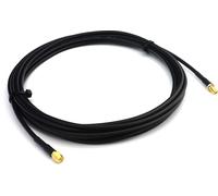 3m RP-SMA mâle vers RP-SMA femelle Câble coaxial RG58 - 3 mètres de câble d'antenne à faible perte 50 Ohms câble d'extension - pour routeur WiFi Antenne Wireless RF WLAN Radio Modem