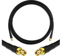 3m RP-SMA mâle vers RP-SMA mâle Câble coaxial - 3 mètres de câble d'antenne 5D-FB à faible perte Ø7.5mm câble d'extension (50 ohms) - pour routeur WiFi Antenne Wireless RF WLAN Radio Modem