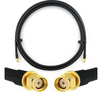 3m RP-SMA mâle vers RP-SMA mâle Câble coaxial - 3 mètres de câble d'antenne à faible perte HF-240 (équivalent LMR 240) 50ohm Câble d'extension - pour routeur WiFi Antenne Wireless RF WLAN Radio Modem