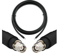 3m RP-SMA mâle vers RP-SMA mâle Câble coaxial - 3 mètres de câble d'extension 8D-FB ultra faible perte Ø11.1mm (50 ohms) - pour WiFi / Routeur / Antenne / Sans fil / RF / WLAN / Radio / Modem
