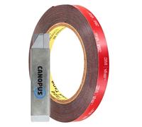 3m Ruban Adhesif À Double Face Extra Fort Étanche 3m Adhésif,Vhb 5952 (12,7mm X 4,5m) Résistance À Haute Température,Ruban De Montage Pour Les Bandes Led,Intérieur,Extérieur,Noir