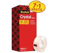 3M Ruban adhésif Crystal Clear 600, 19 mm x 15 m, 2+1