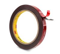 3M Ruban Adhésif Double Face 3m 12,5 Mm x 4,7 m, Noir, 1 Rouleau De 0,6 Mm d'Épaisseur, Ruban Mousse 5925 Très Résistant Pour Décoration De Voiture, Maison, Bureau